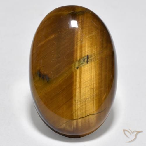 20.73ct Natural Warm Brown Tiger's Eye, Oval, Opaque