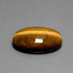 20.16 ct Brown Tiger's Eye Stone, Natural Tiger's Eye in Oval Cabochon Shape for Sale