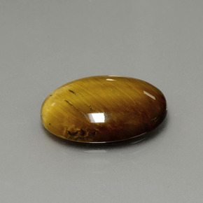 7.51 ct Brown Tiger's Eye Stone, Natural Tiger's Eye in Oval Cabochon Shape for Sale