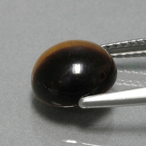 Tiger's Eye Gemstone in 9 mm (calibrated) Size for Sale, Tiger's Eye Stone in Gold Brown Color