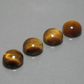 2.7ct Round Cabochon Gold Brown Tiger's Eye for sale thumb image of 2.7ct Round Cabochon Gold Brown Tiger's Eye (ID: 390390)