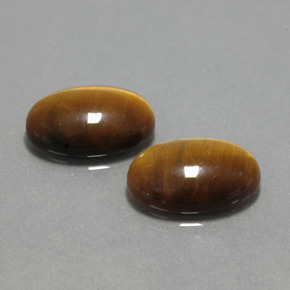 9.03 ct Brown Tiger's Eye Stone, Natural Tiger's Eye in Oval Cabochon Shape for Sale