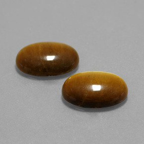 9.10 ct Brown Tiger's Eye Stone, Natural Tiger's Eye in Oval Cabochon Shape for Sale