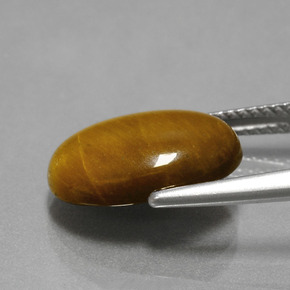 Tiger's Eye Gemstone in 14 x 10 mm (calibrated) Size for Sale, Tiger's Eye Stone in Gold Brown Color