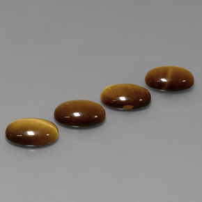 17.81 ct Brown Tiger's Eye Stone, Natural Tiger's Eye in Oval Cabochon Shape for Sale