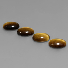 4.5ct Oval Cabochon Gold Brown Tiger's Eye Gem for sale 4.5ct Oval Cabochon Gold Brown Tiger's Eye Gem (ID: 390687)