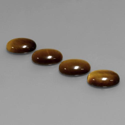 Medium Brown Tiger's Eye Gem - 4.5ct Oval Cabochon (ID: 390689)