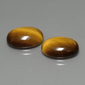 8.86 ct Brown Tiger's Eye Stone, Natural Tiger's Eye in Oval Cabochon Shape for Sale