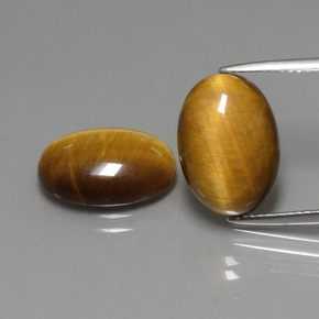 9.10 ct Brown Tiger's Eye Gemstone, Tiger's Eye Gem in Oval Cabochon Shape for Sale.