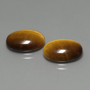 8.69 ct Brown Tiger's Eye Stone, Natural Tiger's Eye in Oval Cabochon Shape for Sale