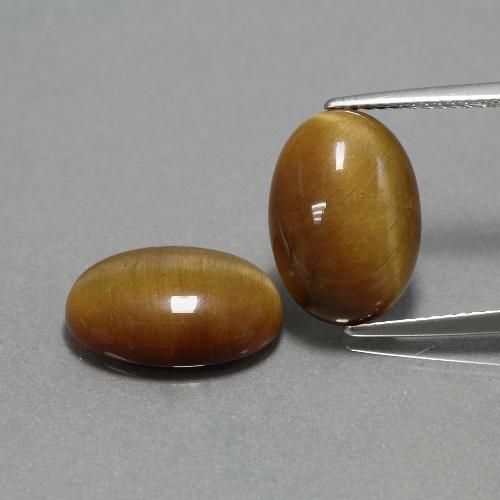 Warm Brown Tiger's Eye Gem - 4.5ct Oval Cabochon (ID: 390904)