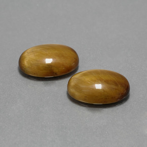 8.84 ct Brown Tiger's Eye Stone, Natural Tiger's Eye in Oval Cabochon Shape for Sale