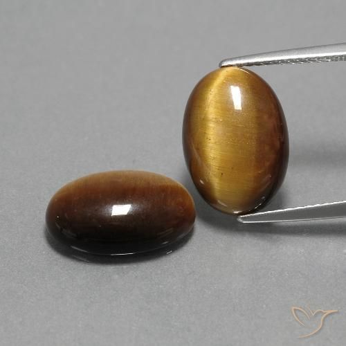 9.06 ct Oval Tiger's Eye, 14 x 10 mm From Thailand, Photo A