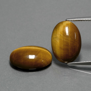 8.82 ct Brown Tiger's Eye Gemstone, Tiger's Eye Gem in Oval Cabochon Shape for Sale.