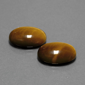 9.01 ct Brown Tiger's Eye Stone, Natural Tiger's Eye in Oval Cabochon Shape for Sale