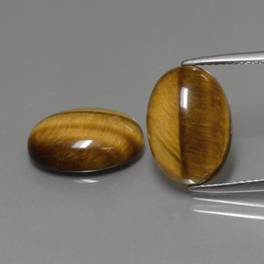 9.00 ct Brown Tiger's Eye Gemstone, Tiger's Eye Gem in Oval Cabochon Shape for Sale.