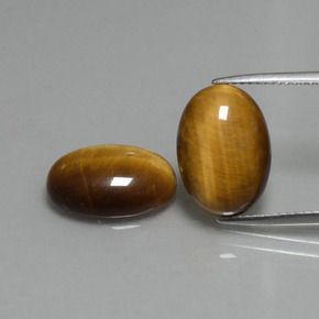 Warm Brown Tiger's Eye Gem - 4.5ct Oval Cabochon (ID: 396478)