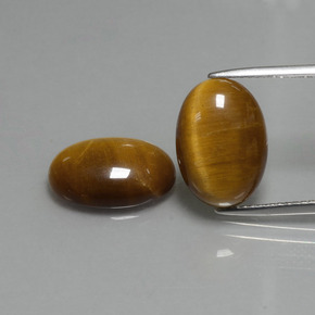 Medium Brown Tiger's Eye Gem - 4.5ct Oval Cabochon (ID: 396481)