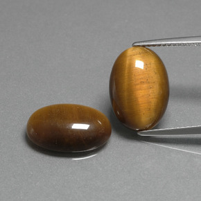 Medium Brown Tiger's Eye Gem - 4.5ct Oval Cabochon (ID: 396762)