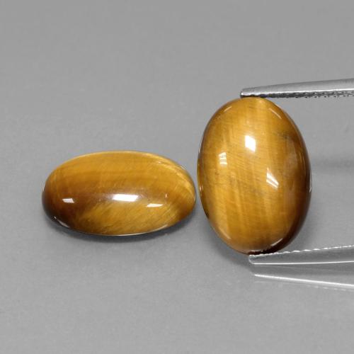 Warm Brown Tiger's Eye Gem - 4.5ct Oval Cabochon (ID: 397128)
