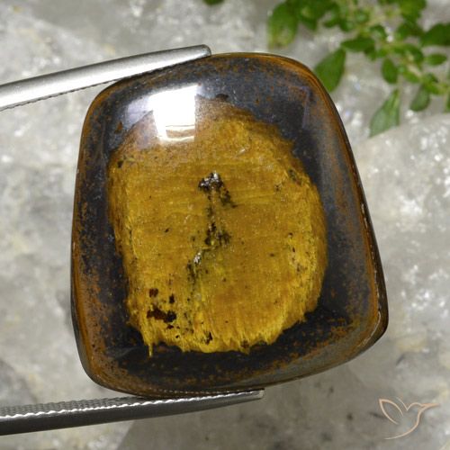 43.20ct Natural Yellowish Brown Tiger's Eye, Fancy, Opaque
