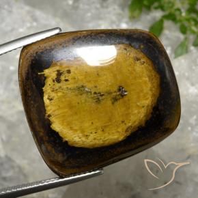 43.20 ct Brown Tiger's Eye Stone, Natural Tiger's Eye in Trapezoid Cabochon Shape for Sale