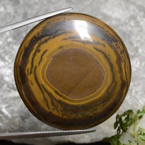 79.4ct Round Cabochon Gold Brown Tiger's Eye Gem for sale 79.4ct Round Cabochon Gold Brown Tiger's Eye Gem (ID: 471287)
