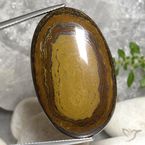 51.22ct Natural Warm Brown Tiger's Eye, Oval, Opaque