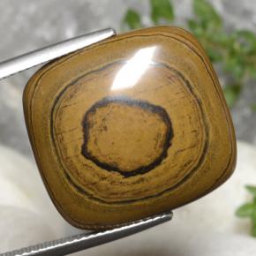 23.77 ct Brown Tiger's Eye Stone, Natural Tiger's Eye in Cushion Cabochon Shape for Sale