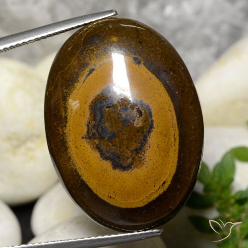 36.09ct Natural Warm Brown Tiger's Eye, Oval, Opaque