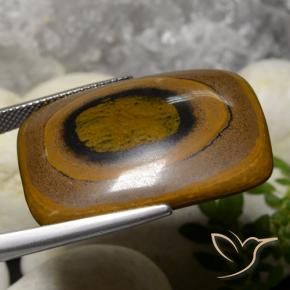 Tiger's Eye Gemstone in 30 x 22 mm (calibrated) Size for Sale, Tiger's Eye Stone in Brown Color