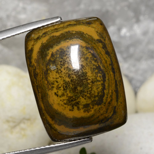 Warm Brown Tiger's Eye Gem - 25.7ct Cushion Cabochon (ID: 472539)
