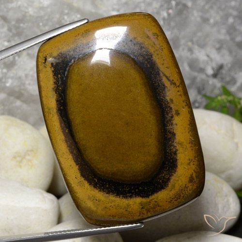 98.03ct Natural Warm Brown Tiger's Eye, Cushion, Opaque