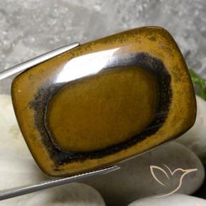 98.03 ct Brown Tiger's Eye Stone, Natural Tiger's Eye in Cushion Cabochon Shape for Sale