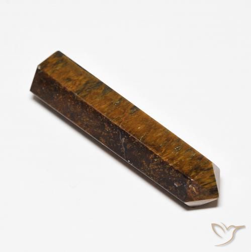 22.80 ct Brown Tiger's Eye Stone, Natural Tiger's Eye in Pencil Cut Shape for Sale