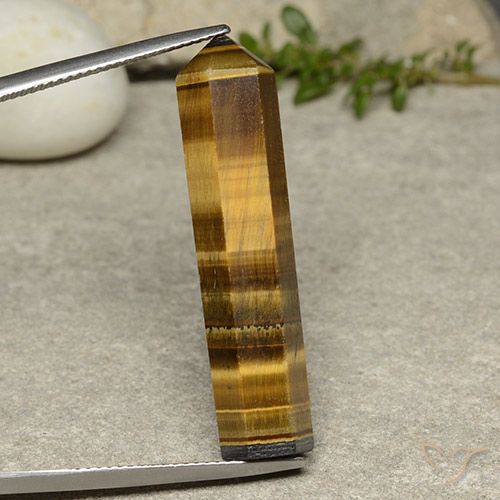 19.94ct Natural Golden Brown Tiger's Eye, Fancy, Opaque