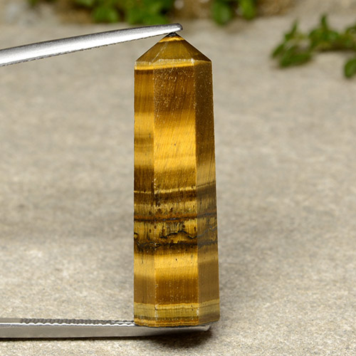 Yellowish Brown Tiger's Eye Gem - 18.9ct Pencil (ID: 486476)