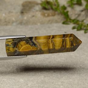 23.84 ct Brown Tiger's Eye Stone, Natural Tiger's Eye in Pencil Shape for Sale