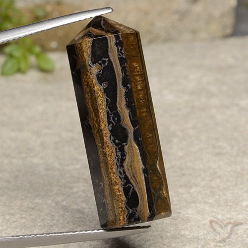 Warm Brown Tiger's Eye Gem - 32.9ct Pencil (ID: 486538)