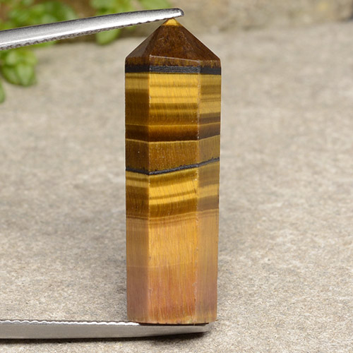 Golden Brown Tiger's Eye Gem - 18.7ct Pencil (ID: 486540)