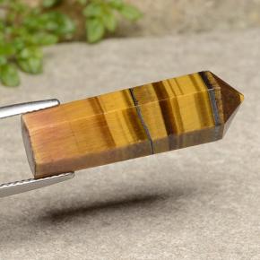 18.73 ct Brown Tiger's Eye Stone, Natural Tiger's Eye in Pencil Shape for Sale