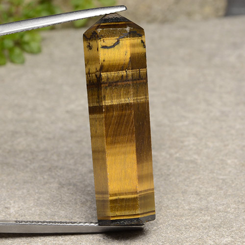 Light Brown Tiger's Eye Gem - 24.7ct Pencil (ID: 486545)