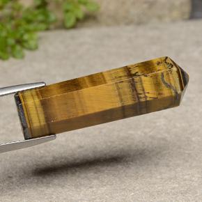 24.72 ct Brown Tiger's Eye Stone, Natural Tiger's Eye in Pencil Shape for Sale