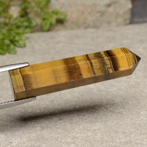 19.17 ct Brown Tiger's Eye Stone, Natural Tiger's Eye in Pencil Shape for Sale