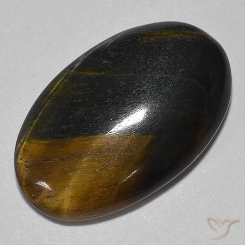 14.26ct Natural Gold Brown Tiger's Eye, Oval, Opaque