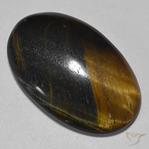 14.26 ct Brown Tiger's Eye Stone, Natural Tiger's Eye in Oval Cabochon Shape for Sale