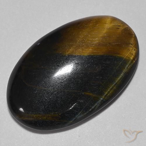 Tiger's Eye Gemstone in 23.6 x 14.9 mm Size for Sale, Tiger's Eye Stone in Gold Brown Color