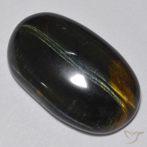 14.57 ct Brown Tiger's Eye Stone, Natural Tiger's Eye in Oval Cabochon Shape for Sale