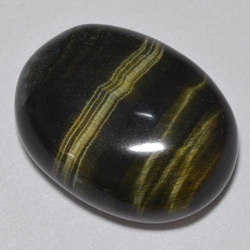 19.06 ct Multicolor Tiger's Eye Stone, Natural Tiger's Eye in Oval Cabochon Shape for Sale