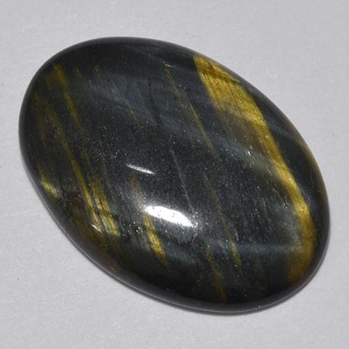 Многоцветный Тигриный Глаз Камень - 9.4ct Овал Кабошон (ID: 513688)